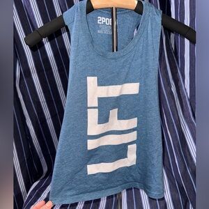 2POOD Blue Muscle Tee for Women